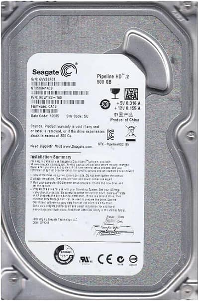 3 TB hard for computer in good quality with 99% health with full data