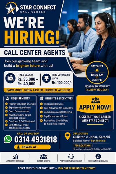 Male/ female Telesales representative required