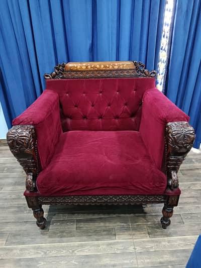 Elephant Design Sheesam and Chinioti 7 Seater Sofa