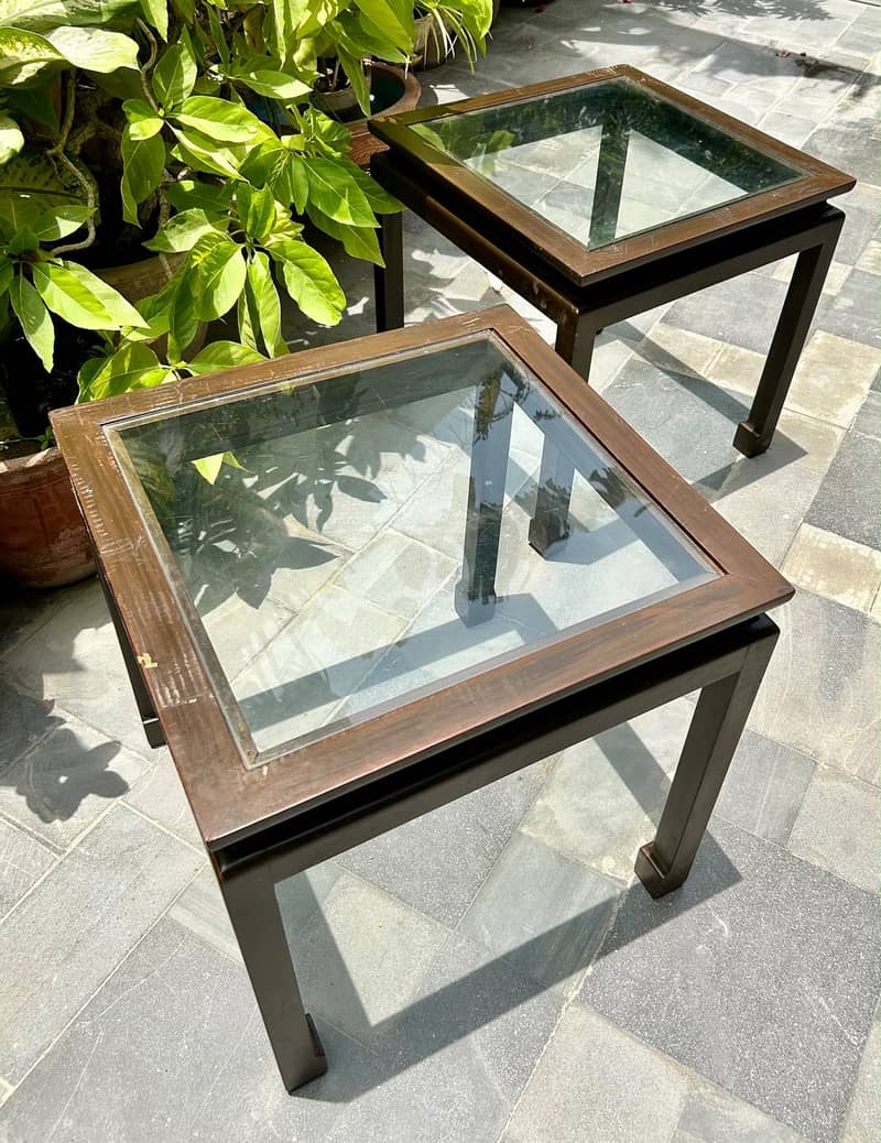 Table set 2 single + one large 4