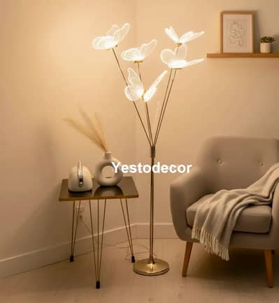 5ft Led Butterfly Corner Floor Lamp - Butterfly  floor lamp