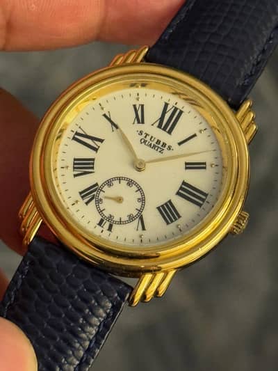 VIntage Stubbs Quartz Watch – Elegant Gold Dial