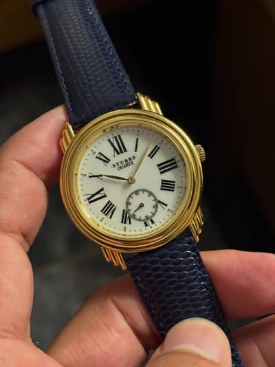 VIntage Stubbs Quartz Watch – Elegant Gold Dial