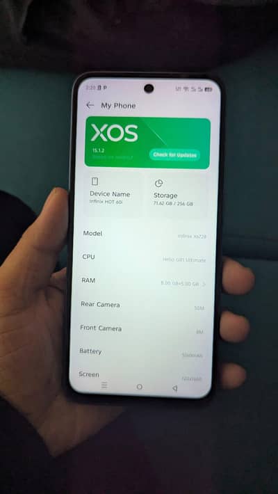 Infinix hot 60i 5month werntiey available