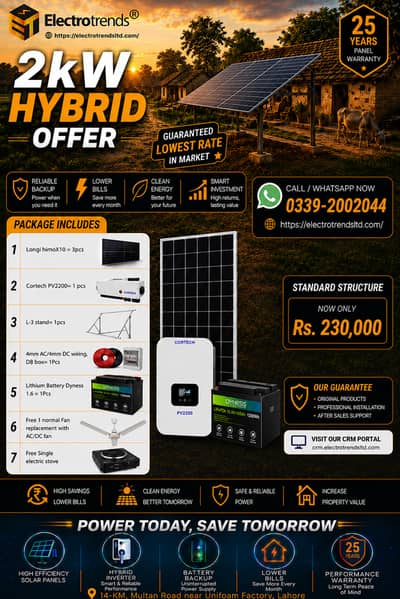 Solar Panels and Solar Inveretr with Lithium Battery