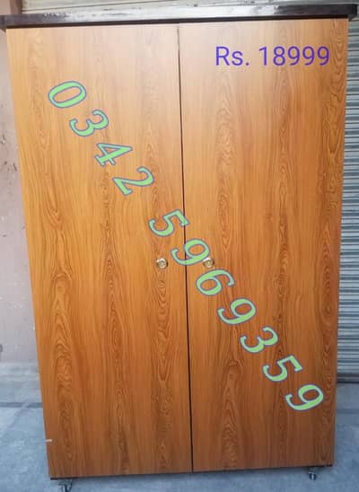 wardrobe cupboard almari 6/4ft, cloth hanger & shelf, almirah drawer