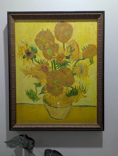 Painting Sunflower (van Gogh)
