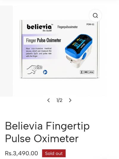 believia fingerpulsoximeter