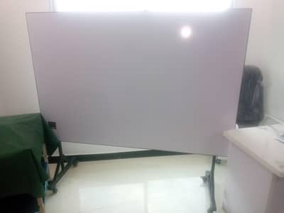movable hard lasani sheets partition with metallic stand & wheels