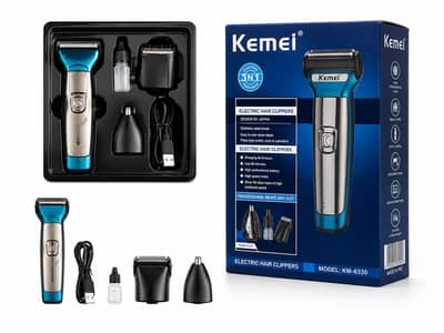 Kemei KM-6330 Professional Electric Hair Clipper & Beard Trimmer