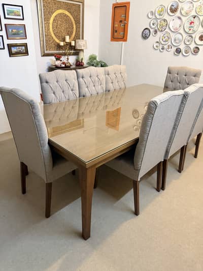 Dining table with 8 chairs