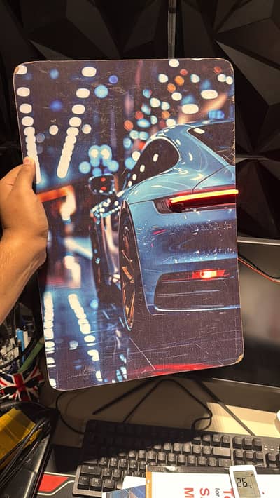 Neon Porsche Poster