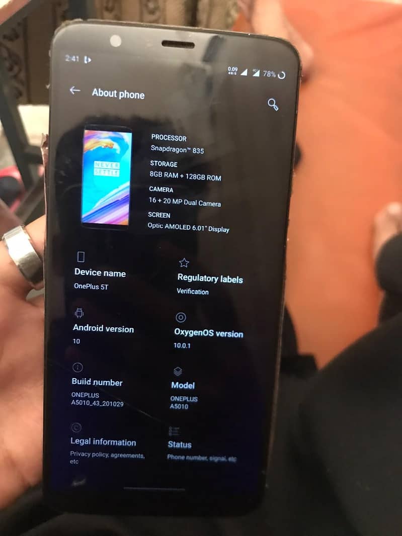 One Plus 5T 2