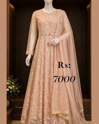 Elegant Embroidered bridal qnd party wear dresses