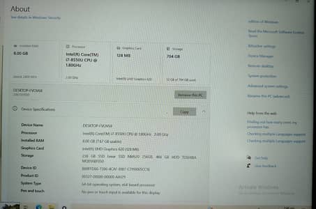 Core i7 8th Gen | 8GB DDR4 | 256GB SSD + 500GB HDD | 15.6" FHD |