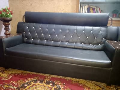 Telephone Sofa Set 5 Seater Leather Poshish