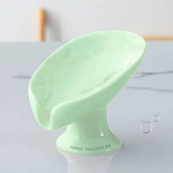 Leaf-Shaped Soap Holder with Drainage for Bathroom and Kitchen - Newstyle