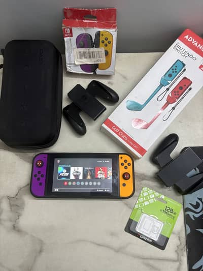 Nintendo Switch V2 Hwfly Modded Complete Bundle