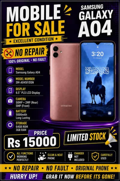 Samsung Mobile A04