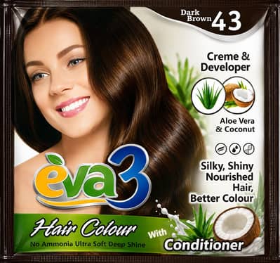 EVA 3 Hair Colour Black 45 And Dark Brown 43