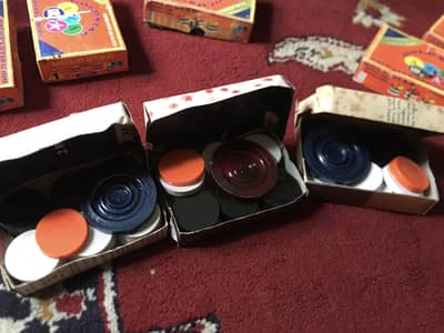 Carrom Board New Accessories (New Coins & Strickers)