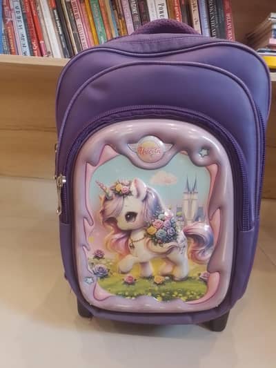trolly bag and school  bag
