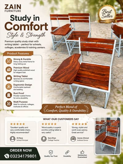 Student chairs/ desk bench/staff chair/study chair/table/school chair