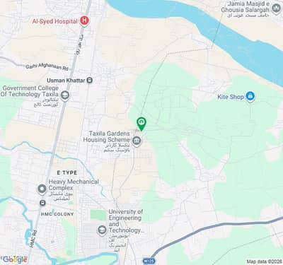 Taxila garden corner+park face+Dpc + sunface lavel plot for sale