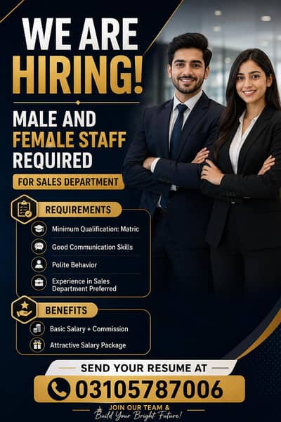 Sales person required