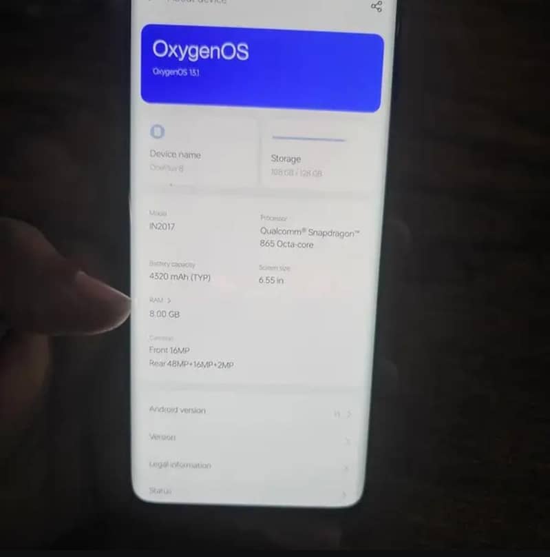 One Plus 8 5