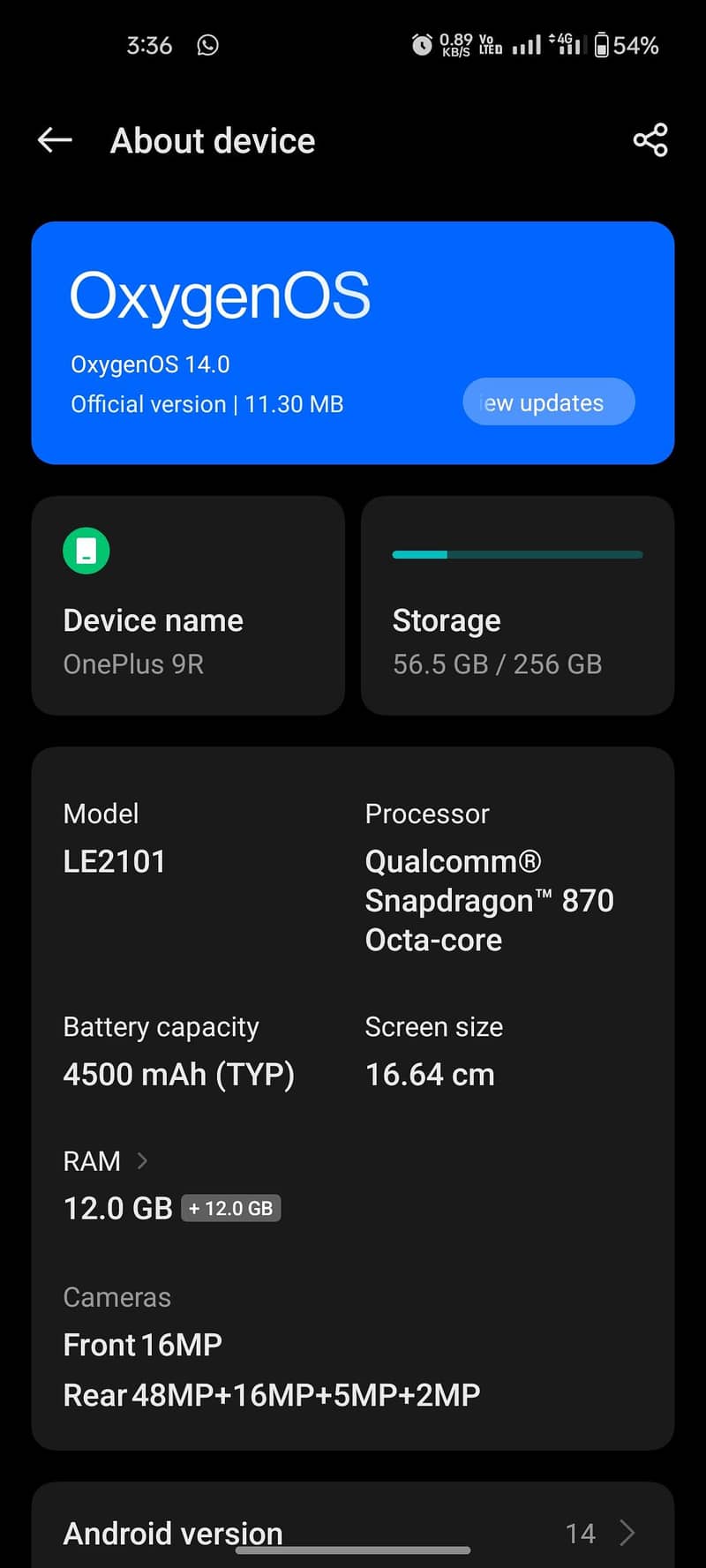 One Plus 9R 3