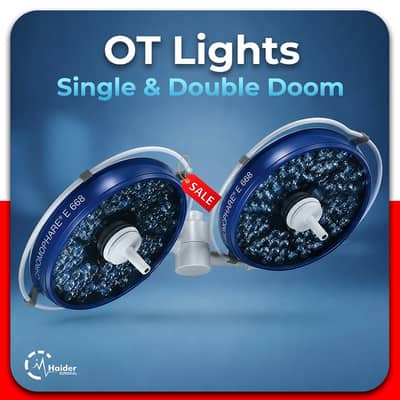 High Qulaity Branded OT Lights Single & Double Dooms For Hospital Use