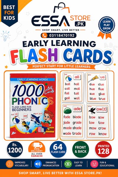 Kids Books / Educational Books / Flash Cards / Phonics Cards / Cards