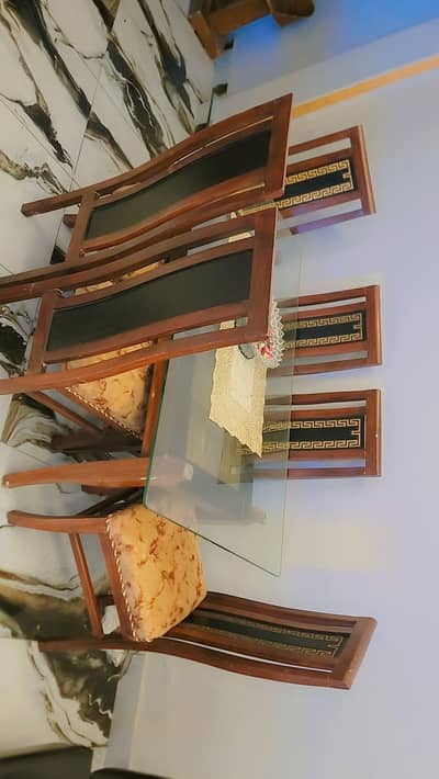 Dining table  with 6 chairs