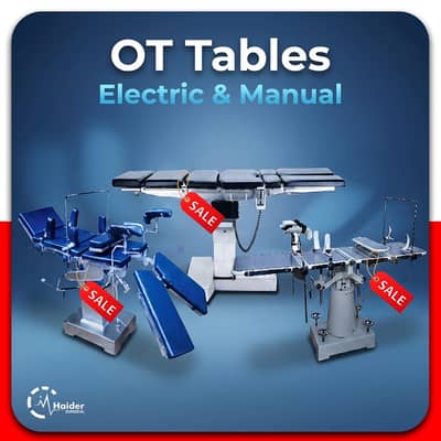Brand New OT Tables Electric & Manual OT Tables For Hospital Use