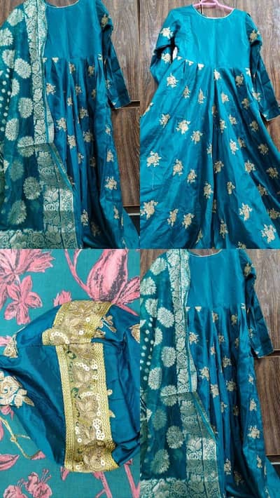Teal blue 3 piece