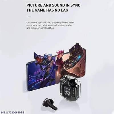 Air31 Earbuds Gaming Sound Sync Low Latency - Crystal Case