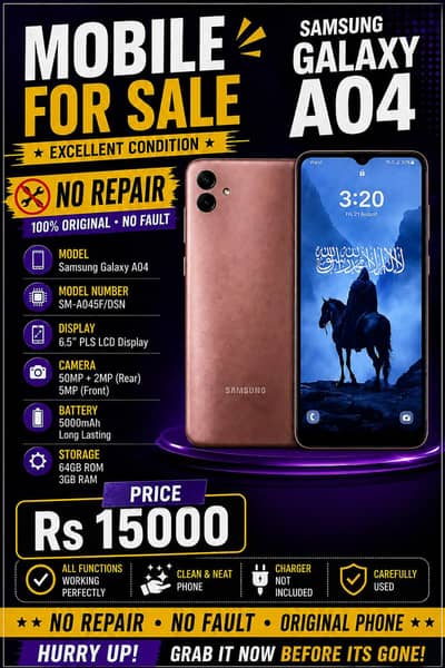 Samsung Mobile A04