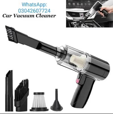 Rechargeable Car Vacuum cleaner with Four Different Attachments