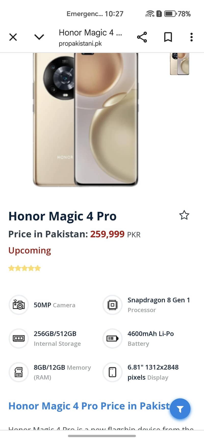 Honor Magic 4 Pro 0