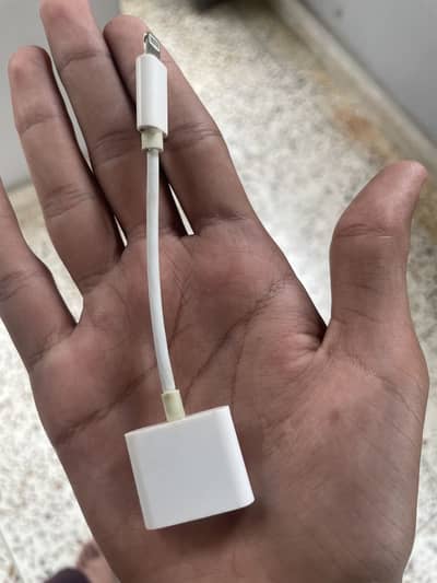 Handfree or earphone connector with lightining port for iphone 7 to 1