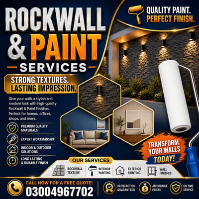 Painter Services / Rock Wall & Graphy / Texture Paint / paint services