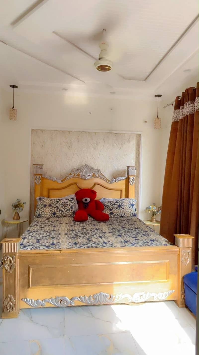 Solid Wooden Bed in Good Condition 0
