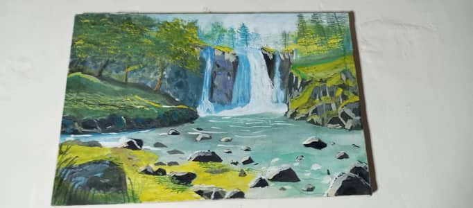water fall painting 