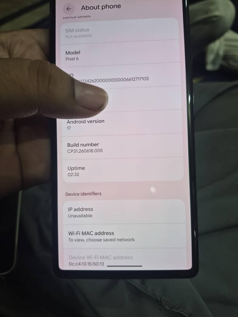 Google Pixel 6 cp 6