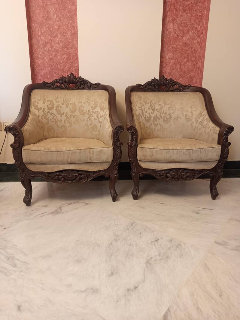 sofa set, off white 1