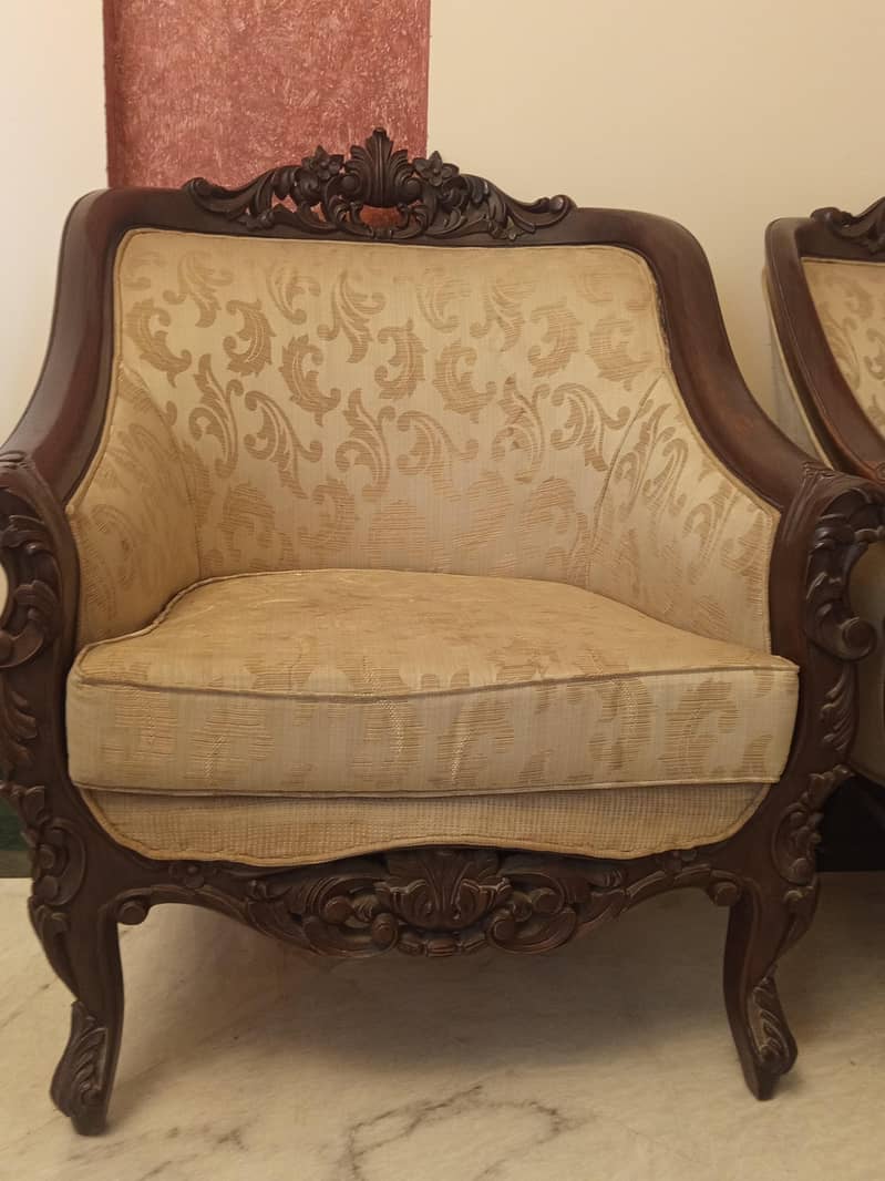 sofa set, off white 4