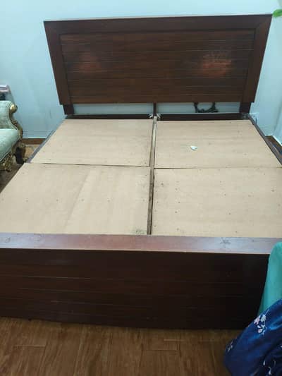sale double bed with side tables