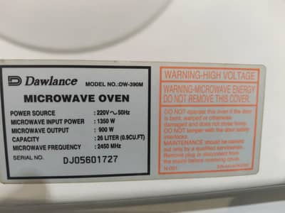 dawlance microwave for sale