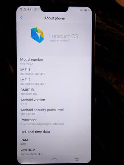 Vivo Y85A